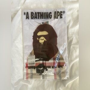 A Bathing Ape BAPE Check By Bathing Ape black Tee Brand  Size Medium NEW